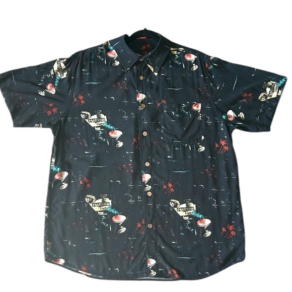 Junction West Button Down Tropical Shirt Short sleeve button pocket soft breezy - Picture 1 of 8